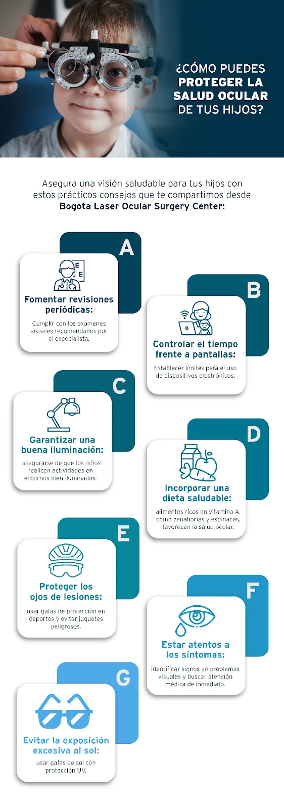 Consejos para cuidar la salud ocular de tus hijos