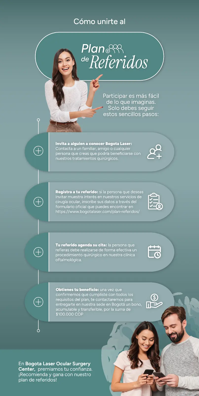 ¿Qué es el plan de referidos de Bogota Laser?